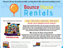 Tablet Screenshot of bouncehouserentalsroseville.com